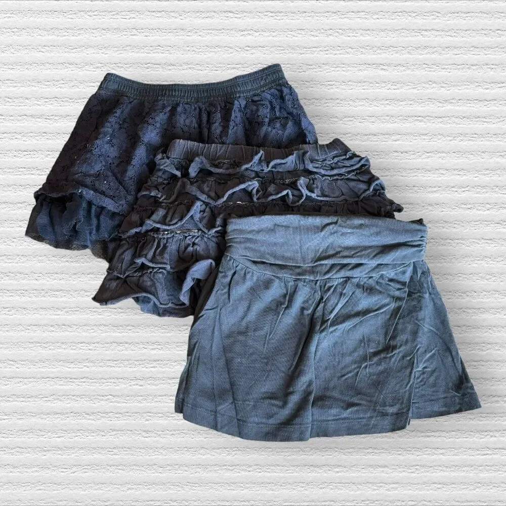 Navy Uniform Skirts Lot 4/5 School Ruffle